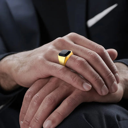 Tiger's Eye Signet Ring