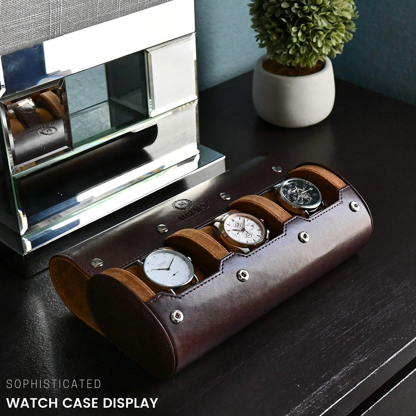 Leather Watch Travel Case